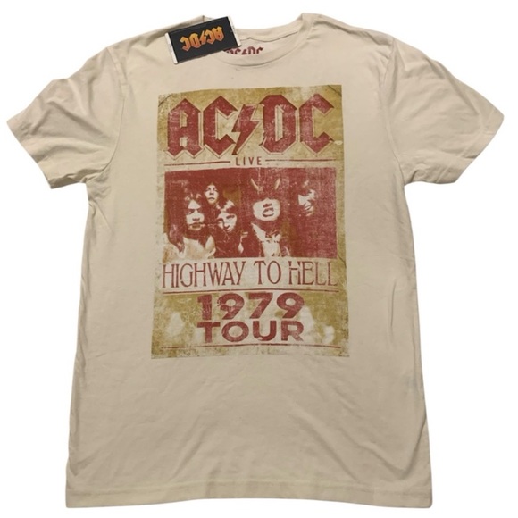 NWT ACDC Highway to Hell 1979 Tour Graphic T-Shirt - VINTAGE - Size Small - Picture 2 of 4